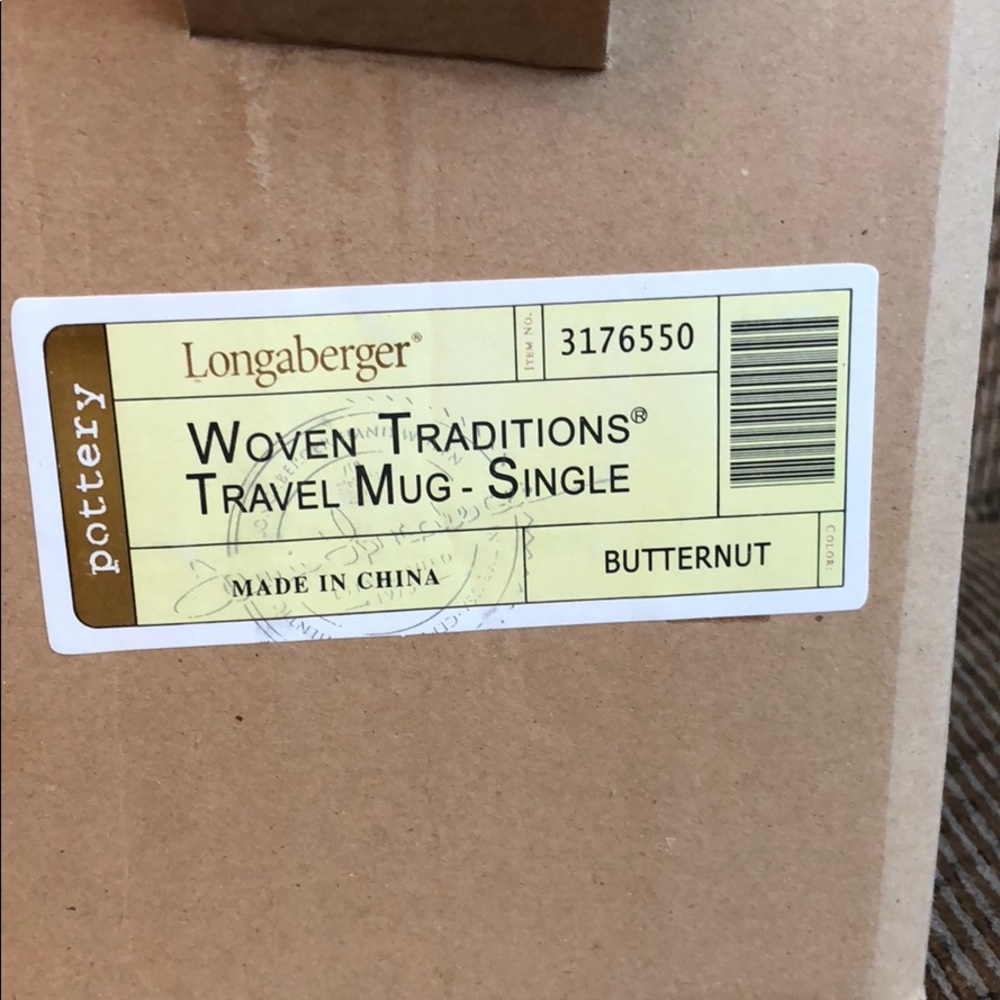 💯 Longaberger travel mug (butternut)